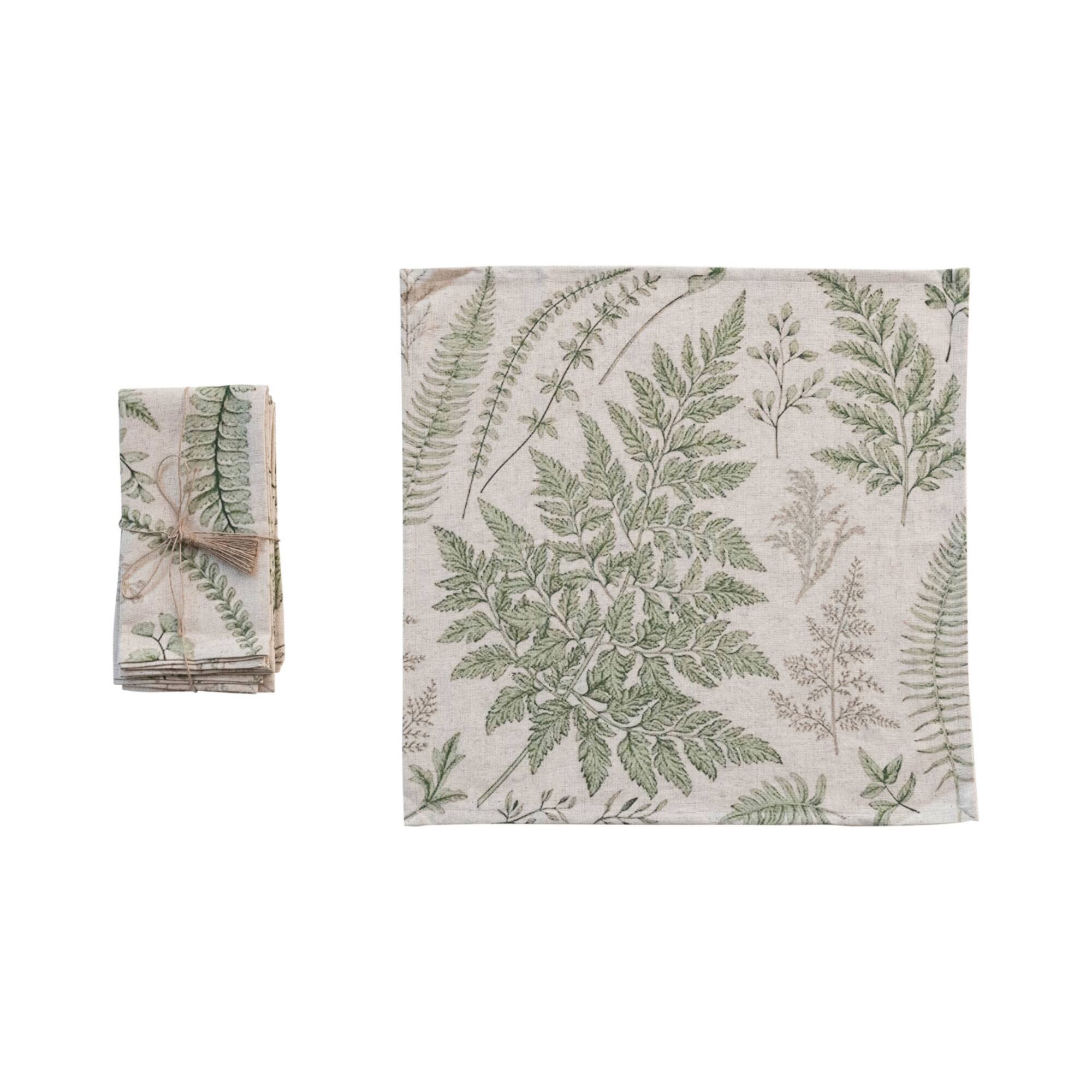 Hello Honey® Botanical Cotton Square Napkins, 4ct.